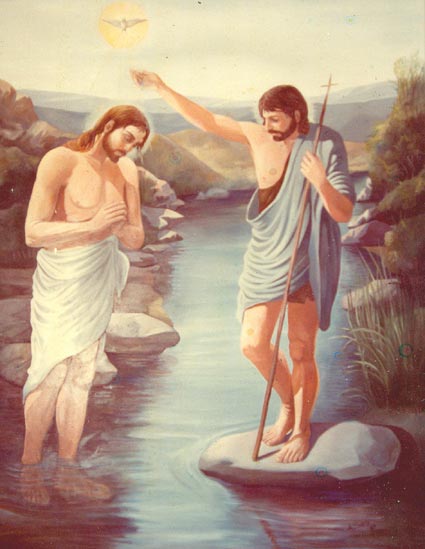 Risultati immagini per immagini del battesimo di gesù